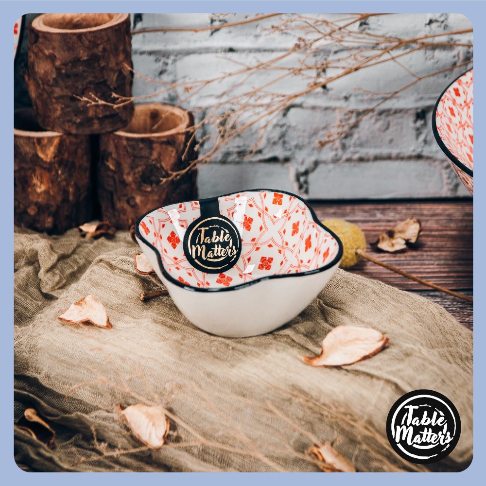 1-CrisscrossRed-Flower-Shaped-Saucer-Tableware-ProductListing Crisscross Red Collection