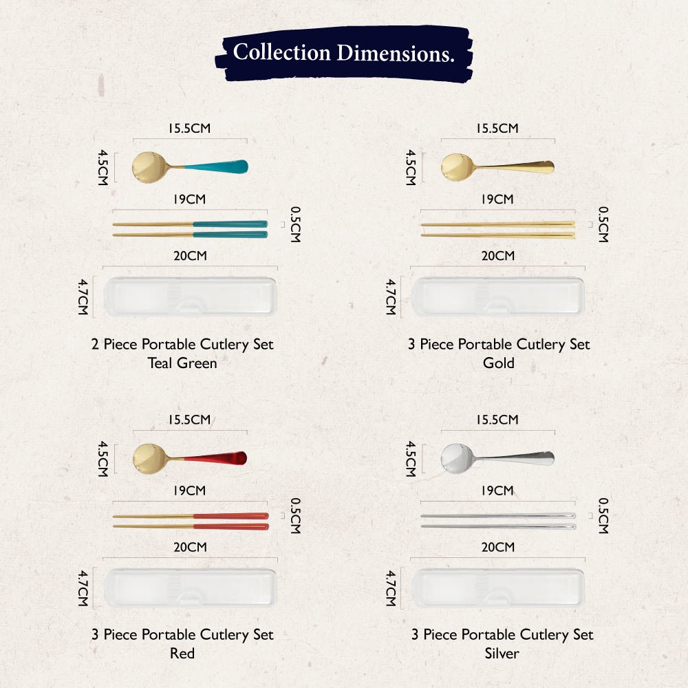 Waltz 2 Piece Portable Cutlery Collection Set