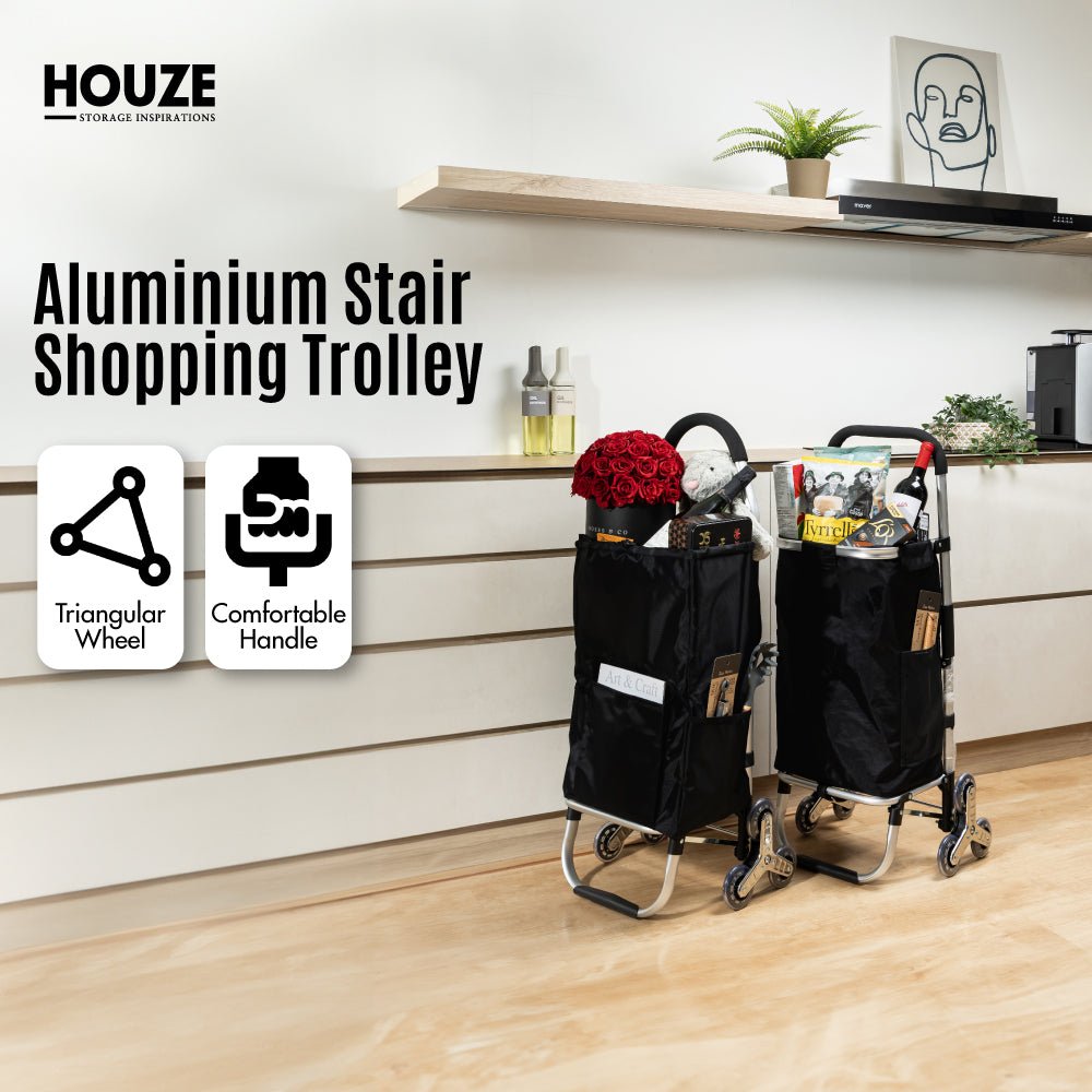 LS-9205LS-9206AluminiumStairClimberShoppingTrolleywithFrontandSidePockets-01