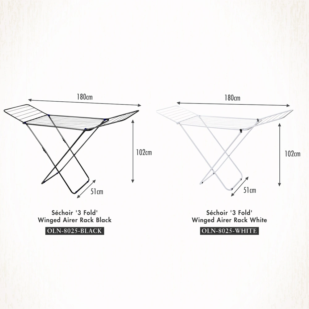 OLN-8025-Sechoir-3-Fold-Winged-Airer-Rack-08