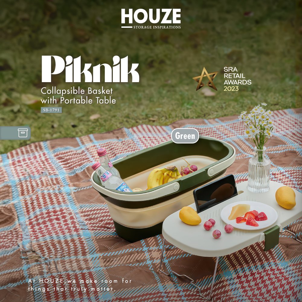 SB-1791-Piknik-Collapsible-Basket-with-Portable-Table-GreenGrey-01