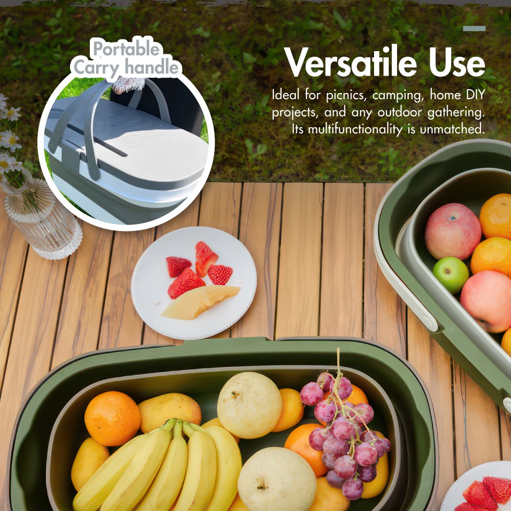 SB-1791-Piknik-Collapsible-Basket-with-Portable-Table-GreenGrey-04