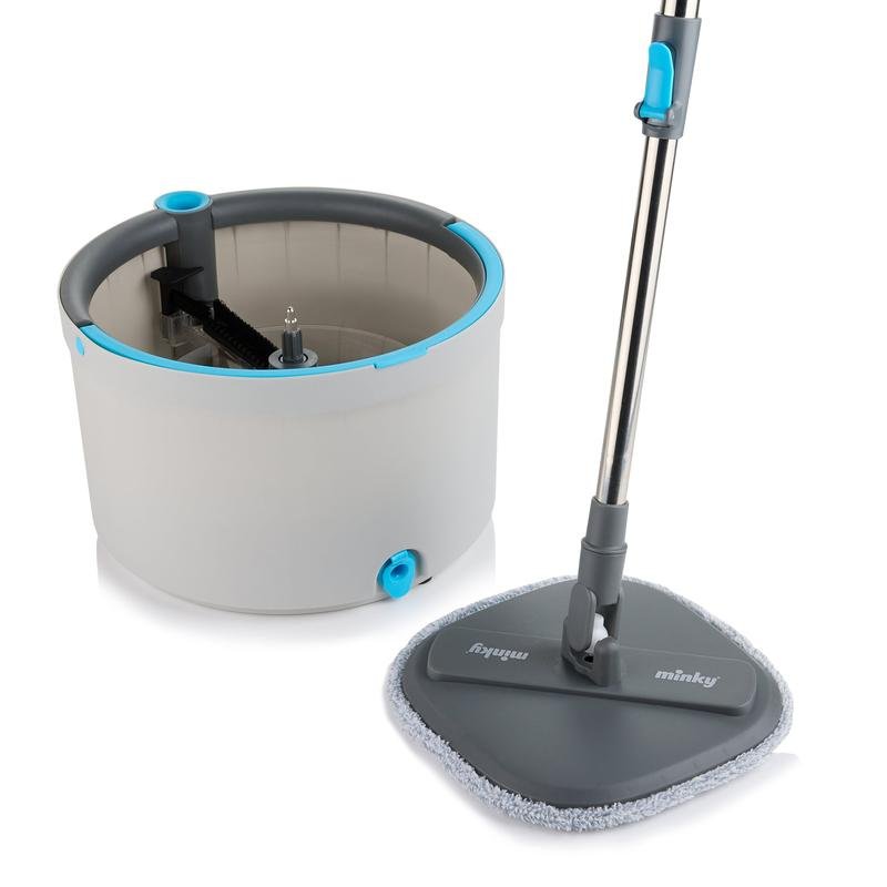 Minky Opti-Clean Spin Mop, Includes Free Replacement Mop Head